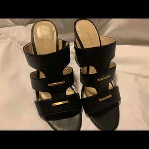 Calvin Klein open toe mules